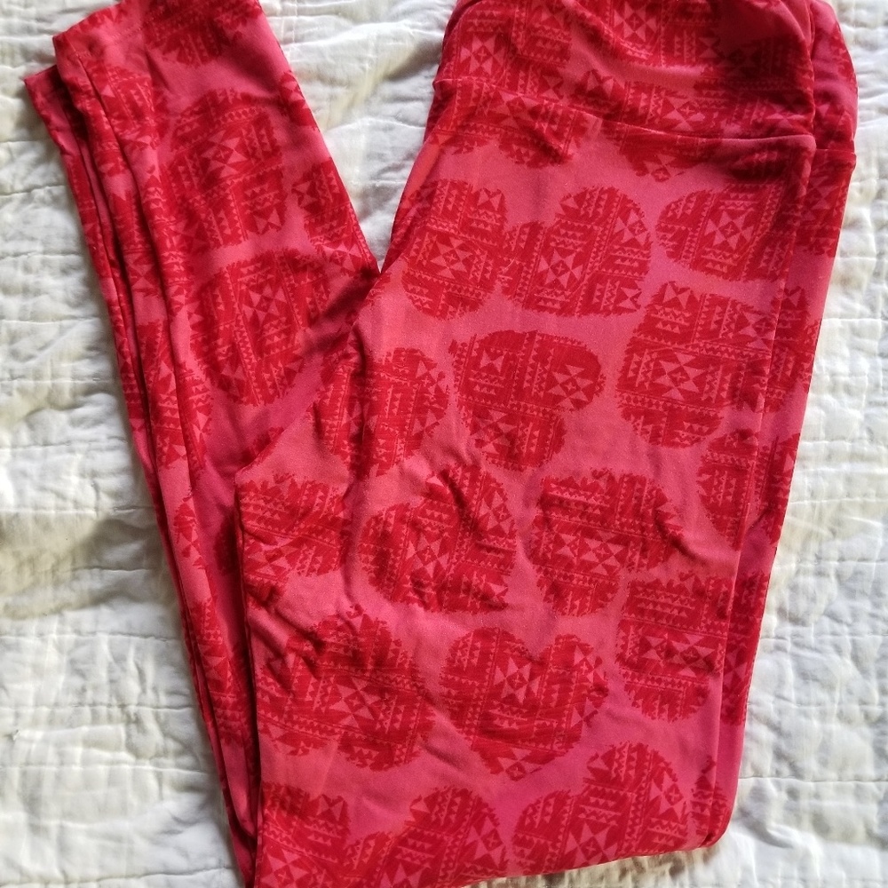LulaRoe TC Heart Leggings